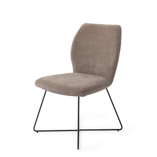 Jesper Home Ikata Mocha Mist Eetkamerstoel - Cross Black