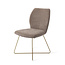 Jesper Home Ikata Mocha Mist Eetkamerstoel - Cross Gold