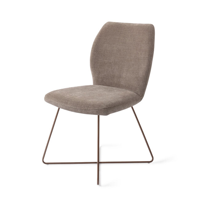 Jesper Home Ikata Mocha Mist Eetkamerstoel - Cross Rose