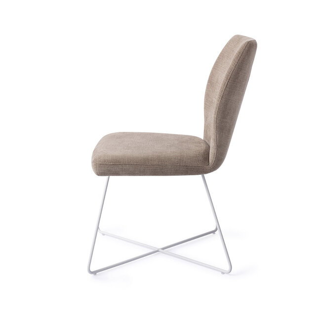 Jesper Home Ikata Mocha Mist Eetkamerstoel - Cross White