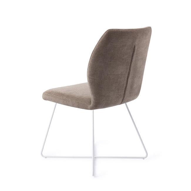 Jesper Home Ikata Mocha Mist Eetkamerstoel - Cross White