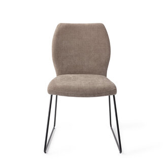 Jesper Home Ikata Mocha Mist Eetkamerstoel - Slide Black