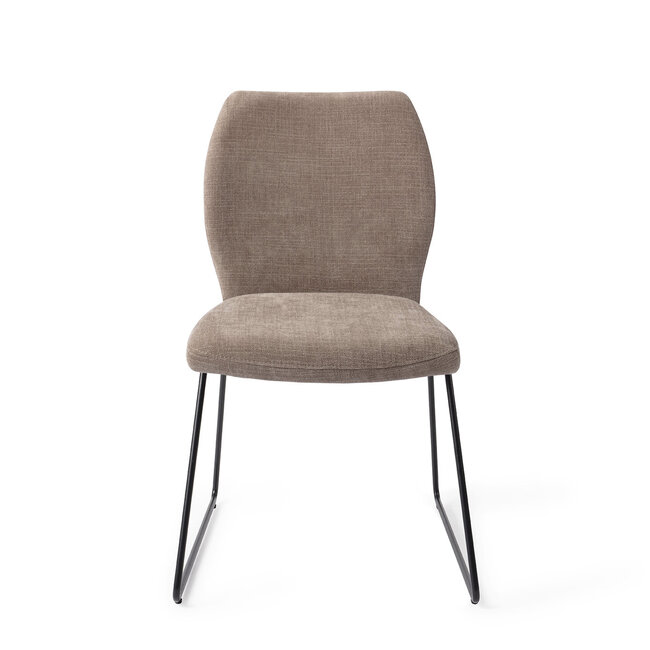 Jesper Home Ikata Mocha Mist Eetkamerstoel - Slide Black