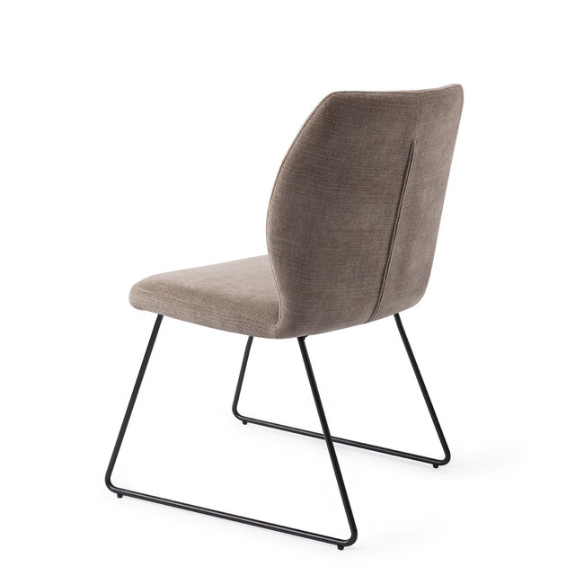Jesper Home Ikata Mocha Mist Eetkamerstoel - Slide Black