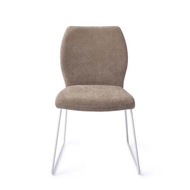 Jesper Home Ikata Mocha Mist Eetkamerstoel - Slide White