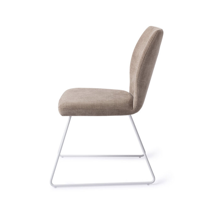 Jesper Home Ikata Mocha Mist Eetkamerstoel - Slide White