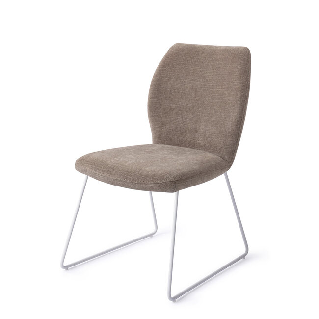 Jesper Home Ikata Mocha Mist Eetkamerstoel - Slide White
