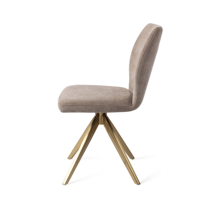 Jesper Home Ikata Mocha Mist Eetkamerstoel - Turn Gold