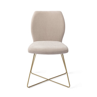Jesper Home Ikata Sand Strand Eetkamerstoel - Cross Gold