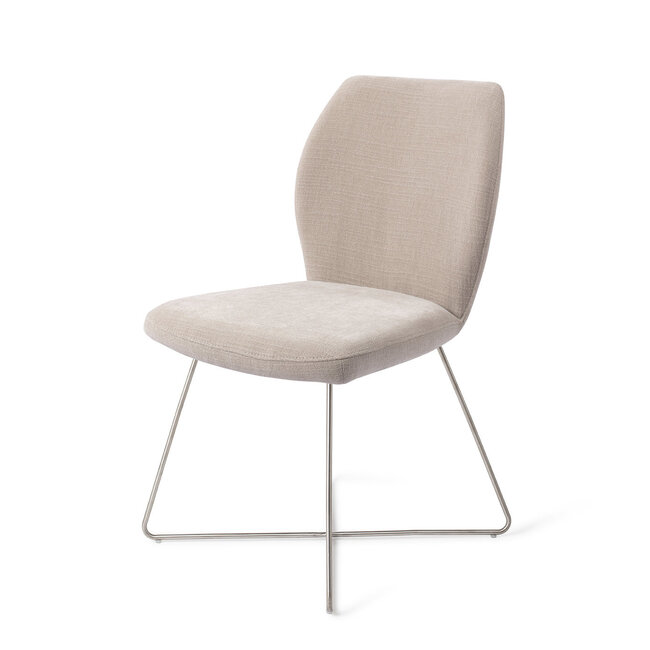 Jesper Home Ikata Sand Strand Eetkamerstoel - Cross Steel