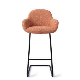 Jesper Home Kushi Amber Autumn Barkruk (H) - Bar Arch Black