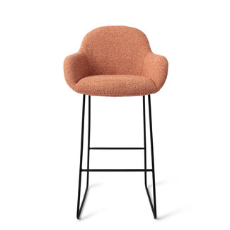 Jesper Home Kushi Amber Autumn Barkruk (H) - Bar Slide Black