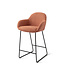 Jesper Home Kushi Amber Autumn Barkruk (L) - Counter Slide Black
