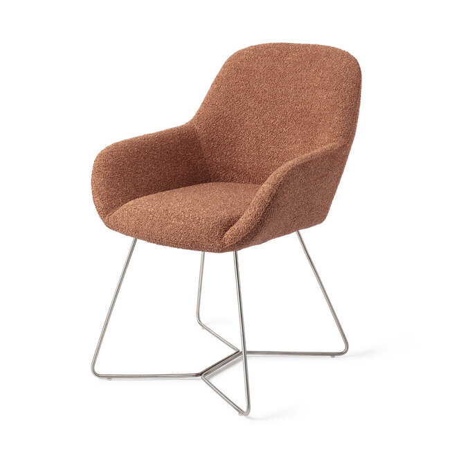 Jesper Home Kushi Amber Autumn Eetkamerstoel - Beehive Steel