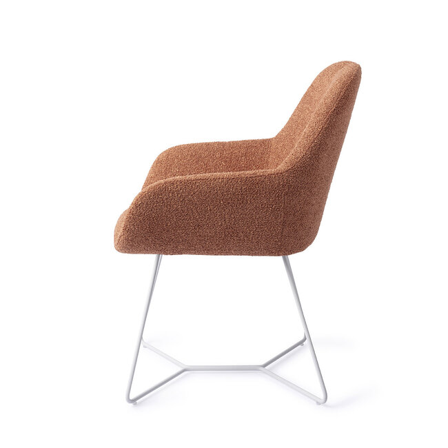 Jesper Home Kushi Amber Autumn Eetkamerstoel - Beehive White