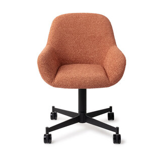 Jesper Home Kushi Amber Autumn Eetkamerstoel - Caster Black