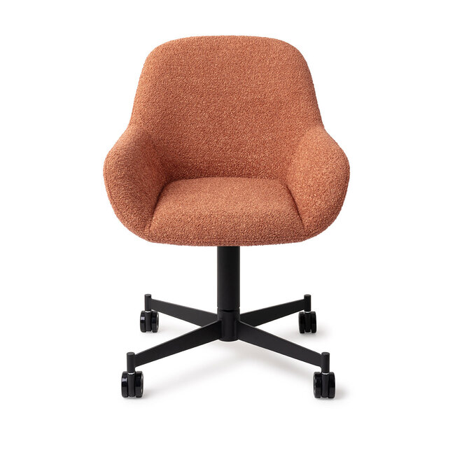 Jesper Home Kushi Amber Autumn Eetkamerstoel - Caster Black