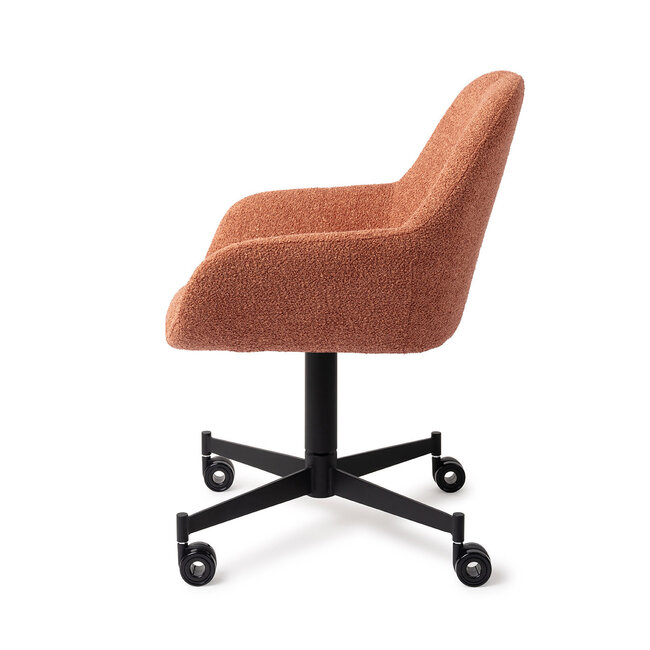 Jesper Home Kushi Amber Autumn Eetkamerstoel - Caster Black