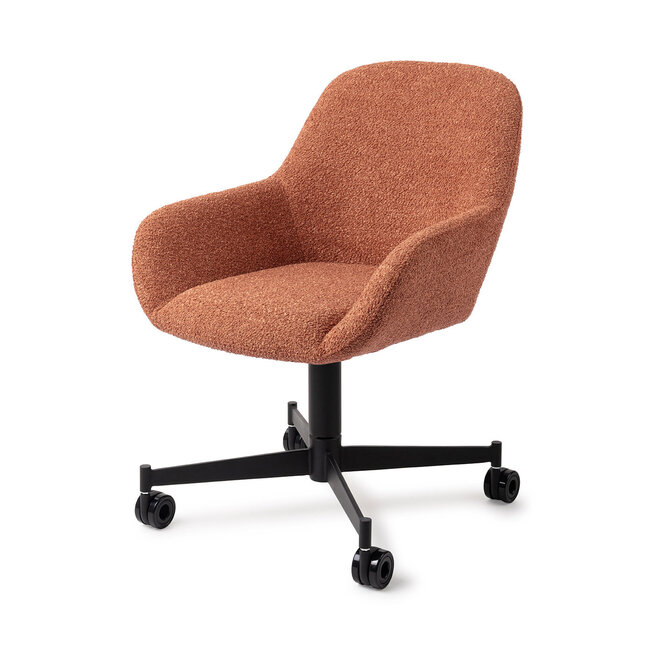 Jesper Home Kushi Amber Autumn Eetkamerstoel - Caster Black