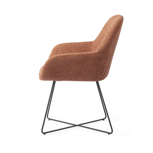 Jesper Home Kushi Amber Autumn Eetkamerstoel - Cross Black