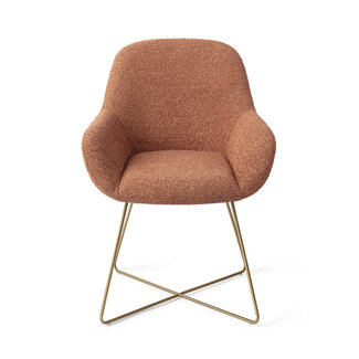 Jesper Home Kushi Amber Autumn Eetkamerstoel - Cross Gold