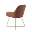 Jesper Home Kushi Amber Autumn Eetkamerstoel - Cross Gold