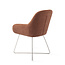 Jesper Home Kushi Amber Autumn Eetkamerstoel - Cross Steel