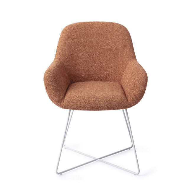 Jesper Home Kushi Amber Autumn Eetkamerstoel - Cross White