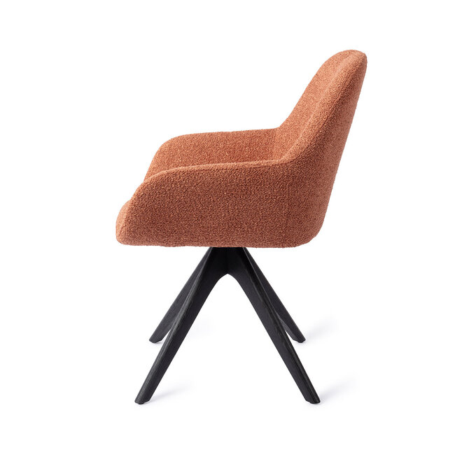 Jesper Home Kushi Amber Autumn Eetkamerstoel - Revolve Oak Black