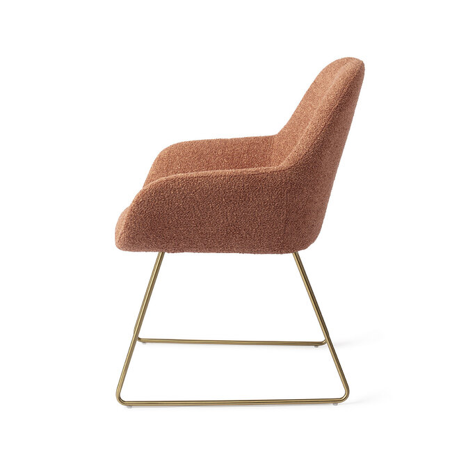 Jesper Home Kushi Amber Autumn Eetkamerstoel - Slide Gold