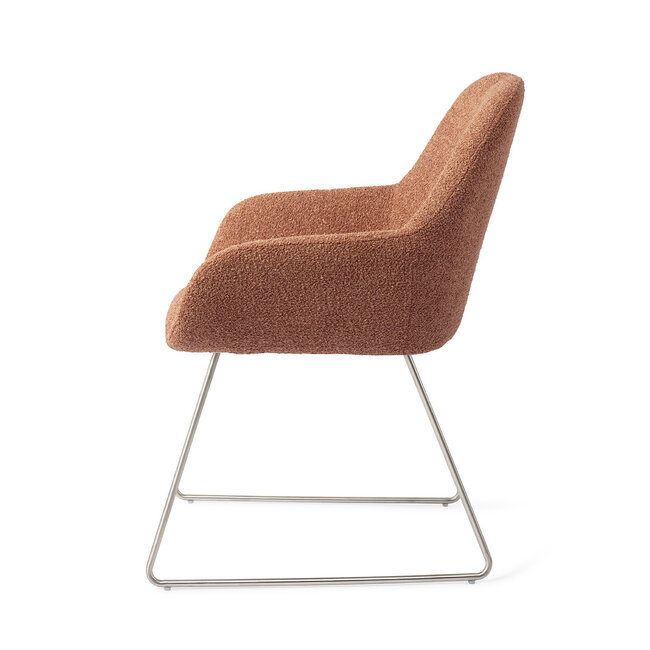 Jesper Home Kushi Amber Autumn Eetkamerstoel - Slide Steel