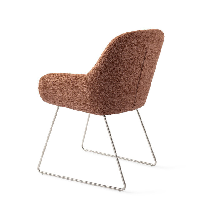 Jesper Home Kushi Amber Autumn Eetkamerstoel - Slide Steel