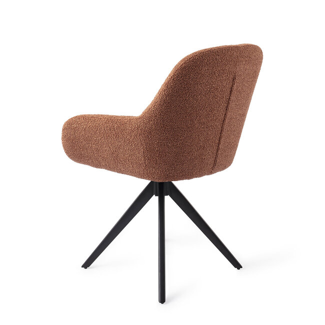 Jesper Home Kushi Amber Autumn Eetkamerstoel - Turn Black