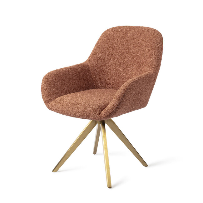Jesper Home Kushi Amber Autumn Eetkamerstoel - Turn Gold