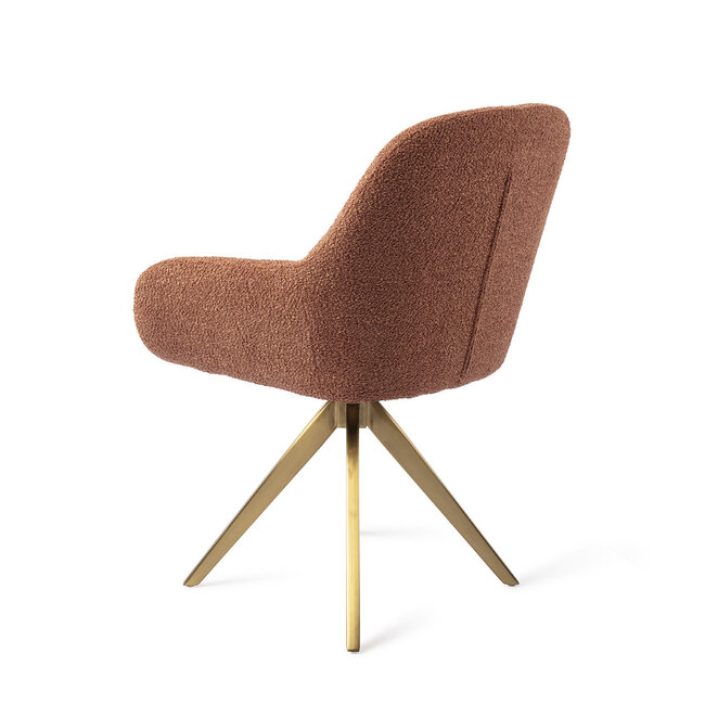 Jesper Home Kushi Amber Autumn Eetkamerstoel - Turn Gold