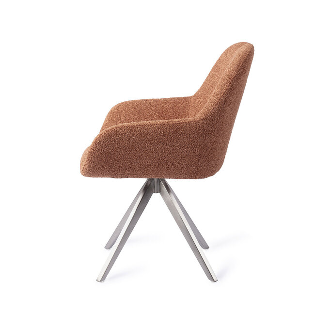 Jesper Home Kushi Amber Autumn Eetkamerstoel - Turn Steel