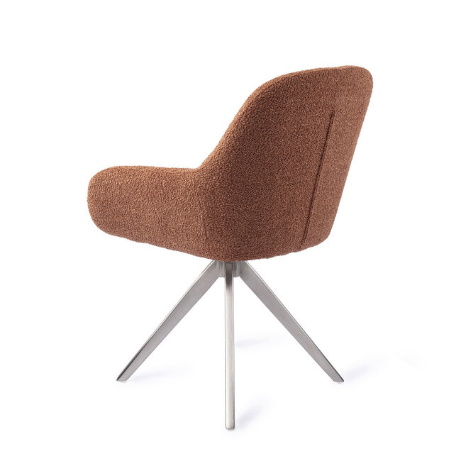 Jesper Home Kushi Amber Autumn Eetkamerstoel - Turn Steel