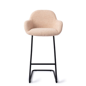 Jesper Home Kushi Flax Relax Barkruk (H) - Bar Arch Black