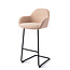 Jesper Home Kushi Flax Relax Barkruk (H) - Bar Arch Black