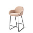 Jesper Home Kushi Flax Relax Barkruk (L) - Counter Slide Black