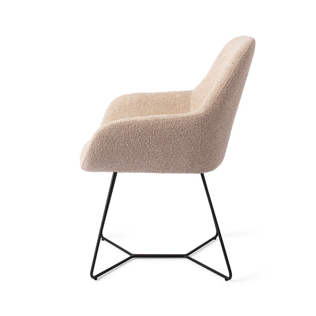 Jesper Home Kushi Flax Relax Eetkamerstoel - Beehive Black