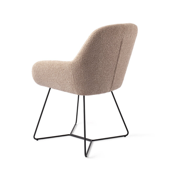 Jesper Home Kushi Flax Relax Eetkamerstoel - Beehive Black