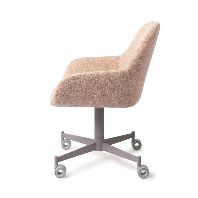 Jesper Home Kushi Flax Relax Eetkamerstoel - Caster Grey