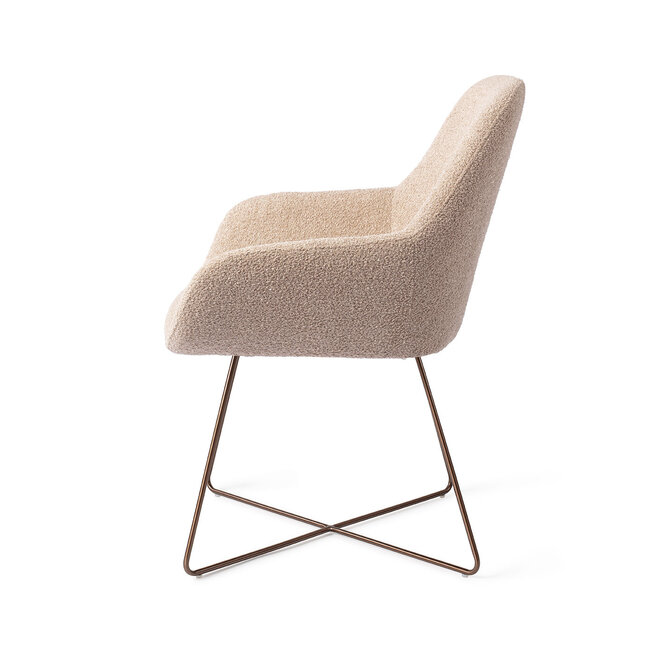 Jesper Home Kushi Flax Relax Eetkamerstoel - Cross Rose