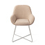 Jesper Home Kushi Flax Relax Eetkamerstoel - Cross Steel