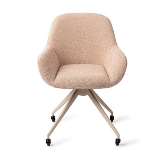Jesper Home Kushi Flax Relax Eetkamerstoel - Glide Beige