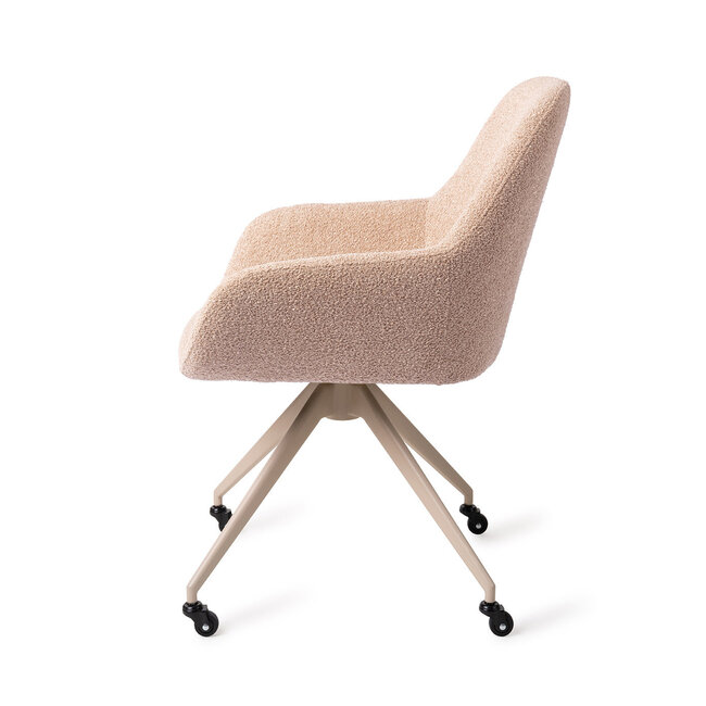 Jesper Home Kushi Flax Relax Eetkamerstoel - Glide Beige