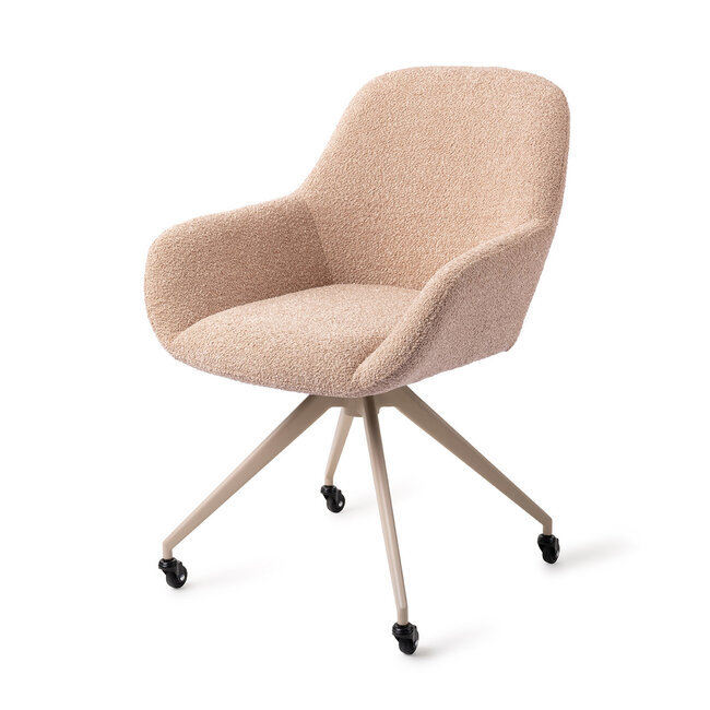 Jesper Home Kushi Flax Relax Eetkamerstoel - Glide Beige