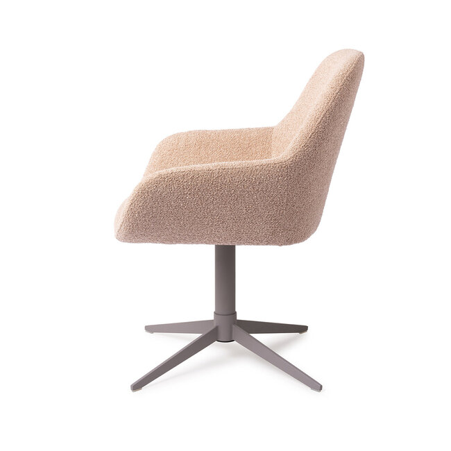 Jesper Home Kushi Flax Relax Eetkamerstoel - Quad Grey