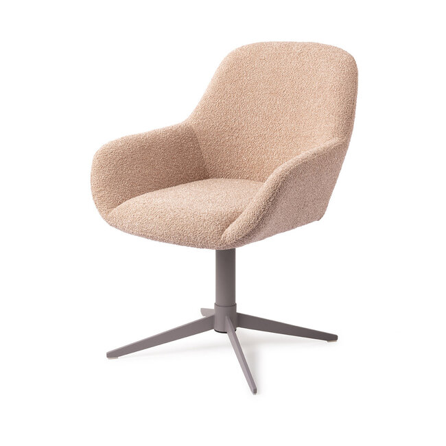 Jesper Home Kushi Flax Relax Eetkamerstoel - Quad Grey